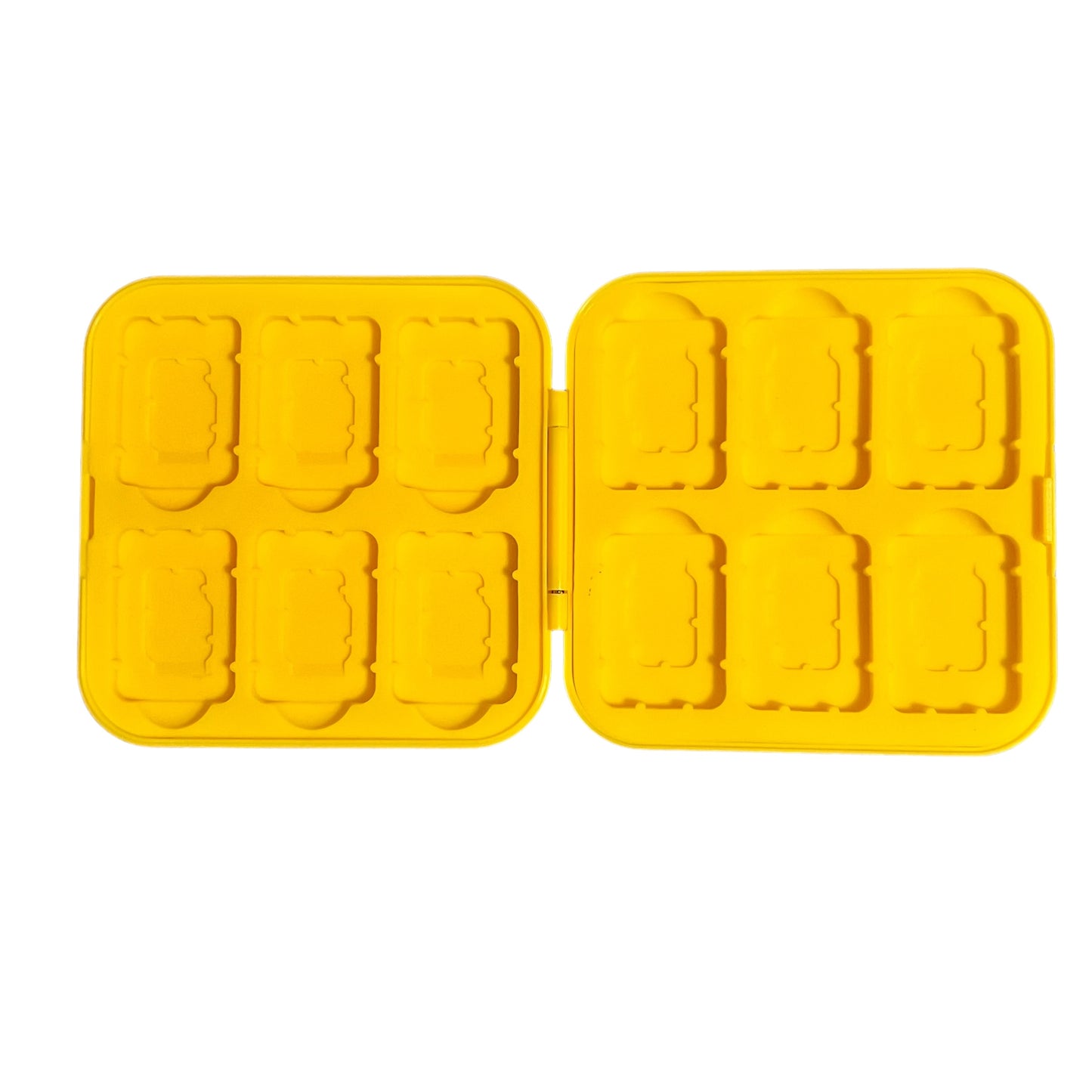 JenDore "Just One More Game" Controller Game Card Case: 12 Slot Red & Yellow Storage for Nintendo Switch Cartridges