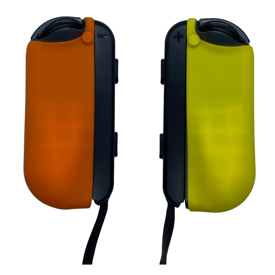 JenDore Orange & Yellow Silicone Protective Shell Controller Covers – Compatible with Nintendo Switch Joy-Con