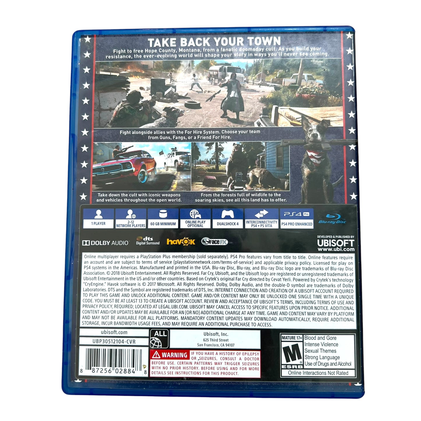 Far Cry 5 – PS4 PlayStation 4 Video Game with Case | Preowned