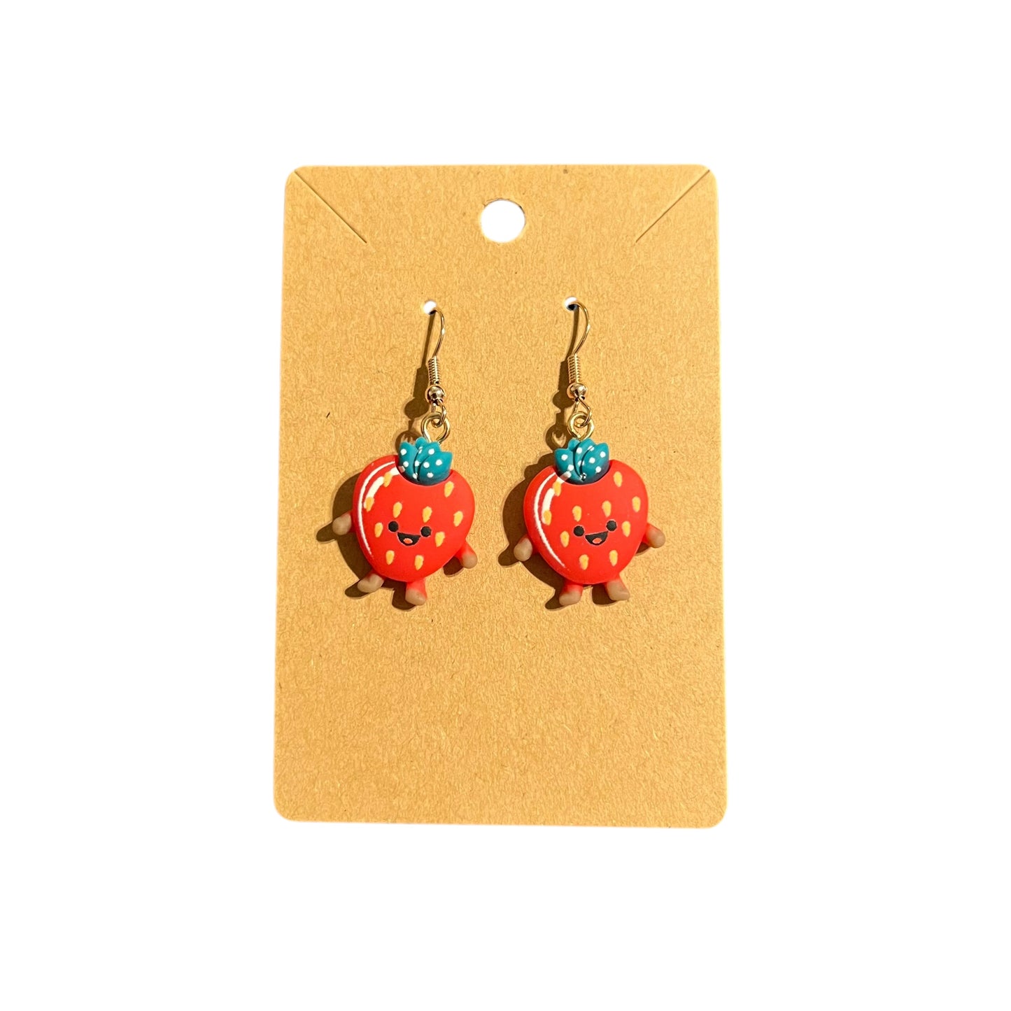 JenDore Handmade Strawberry Dangle Earrings
