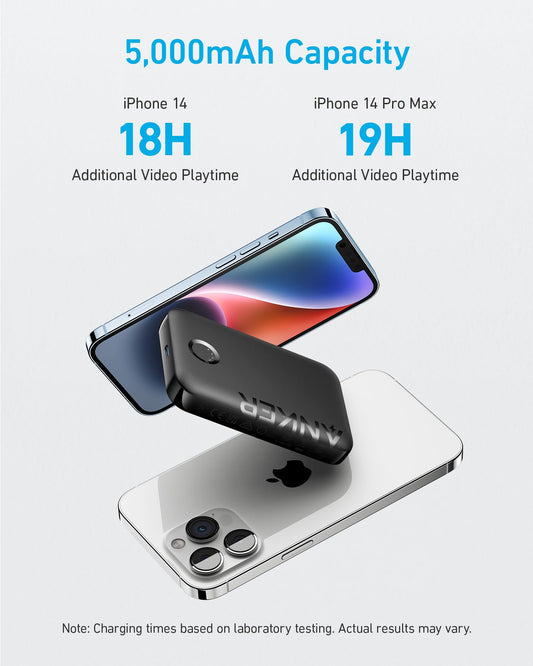 Anker 321 MagGo Magnetic Battery 5,000mAh (PowerCore Magnetic 5K) Portable Charger