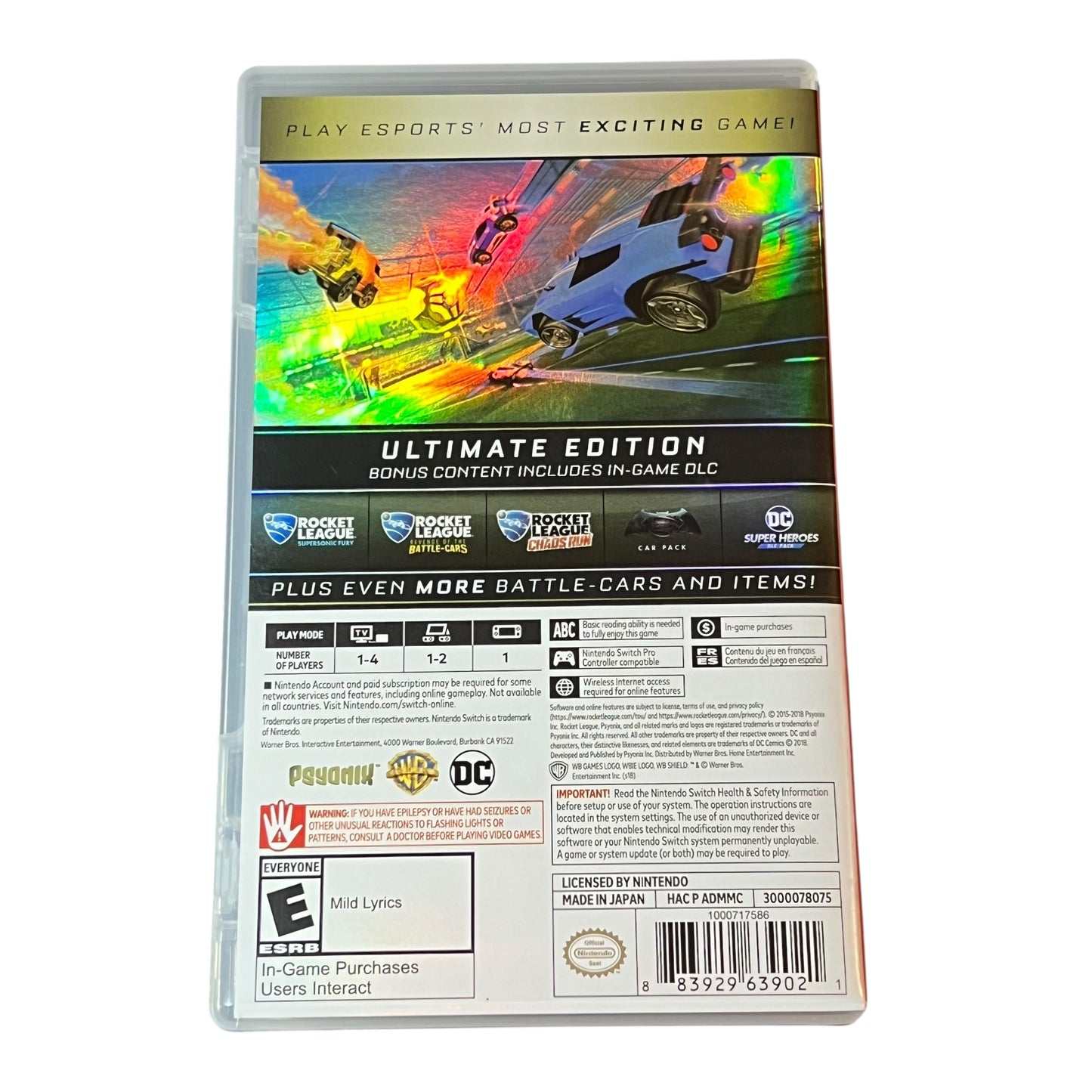 Used Rocket League Ultimate Edition Nintendo Switch Game with Case | Preowned at JenDore