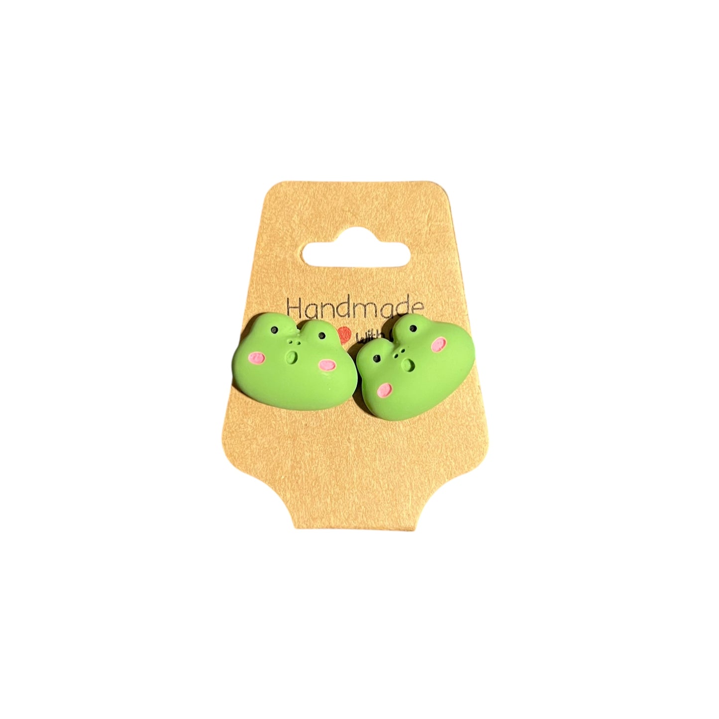 JenDore Handmade Anime-Inspired Ninja Style Frog Stud Earrings