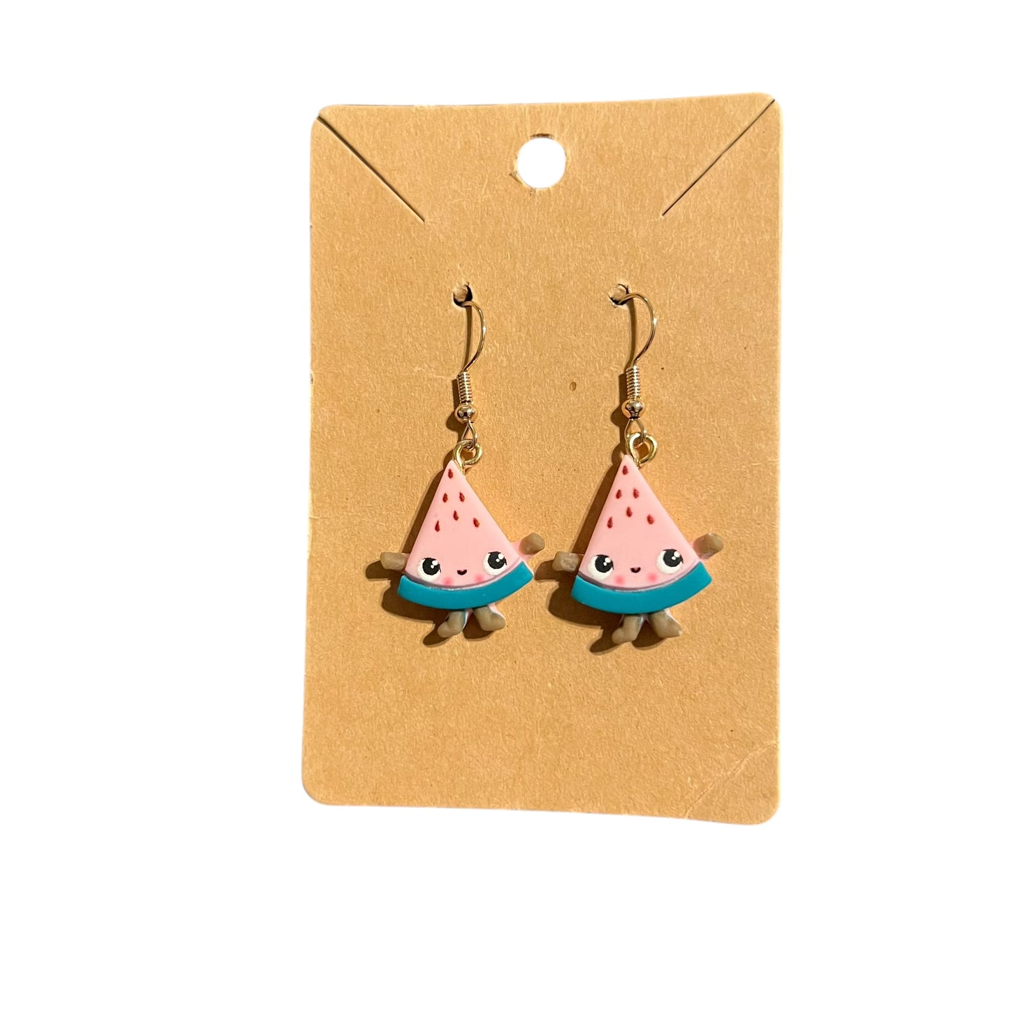 JenDore Handmade Watermelon Slice Earrings