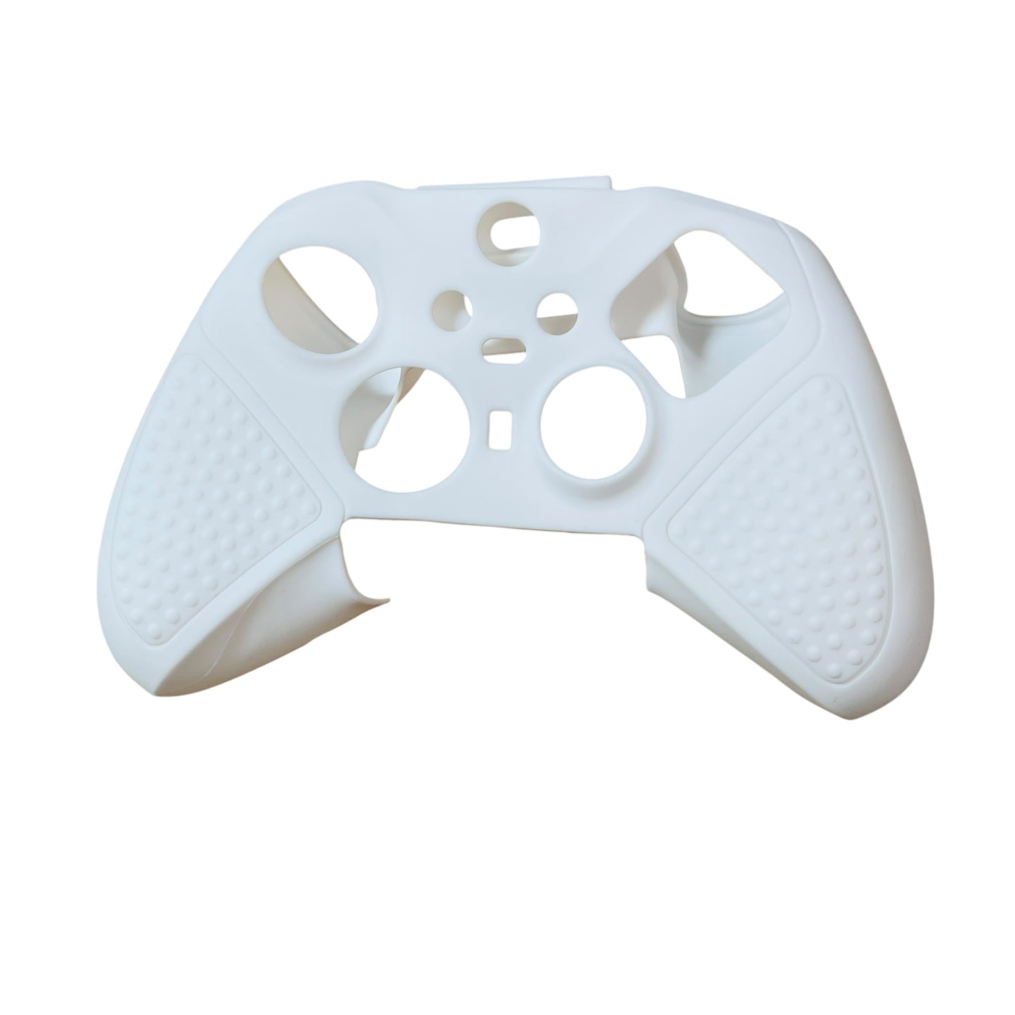 JenDore white anti-slip silicone grip cover compatible with Xbox One wireless controllers. Improves grip and protects from wear.