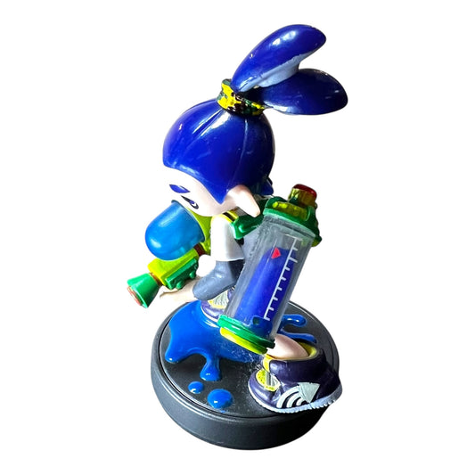 Preowned Blue Inkling Boy Amiibo figurine compatible with Nintendo Switch, Wii U, and Nintendo 3DS, preowned at JenDore