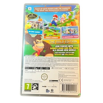 Used Mario + Rabbids Kingdom Battle Nintendo Switch game with original case, preowned and tested, available from JenDore in Norfolk, VA.