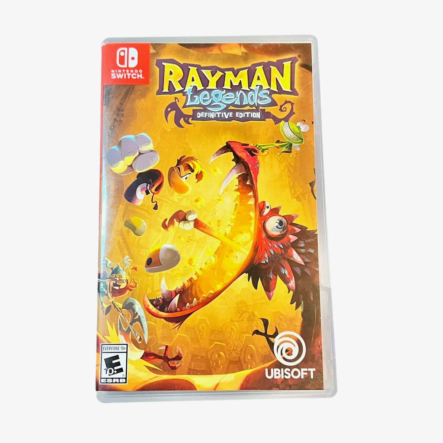 Used Rayman Legends Definitive Edition Nintendo Switch game with original case, preowned and tested, available from JenDore in Norfolk, VA.