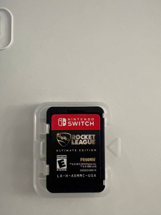 Used Rocket League Ultimate Edition Nintendo Switch game with original case, preowned and tested, available from JenDore in Norfolk, VA.