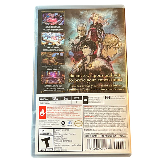 Used Triangle Strategy Nintendo Switch game with original case, preowned and tested, available from JenDore in Norfolk, VA.