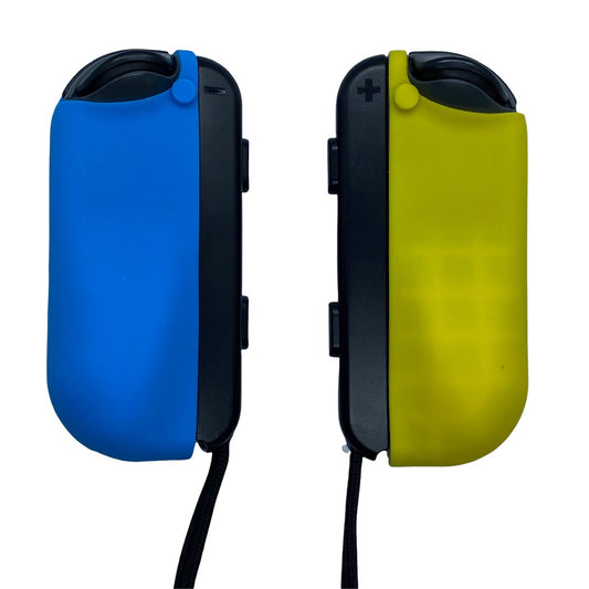 JenDore Fundas protectoras Joy-con de silicona azul y amarilla para Nintendo Switch