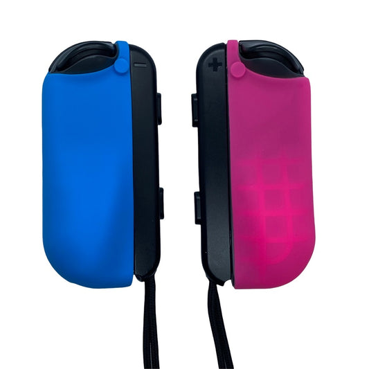 JenDore Fundas protectoras Joy-con de silicona azul y rosa para Nintendo Switch