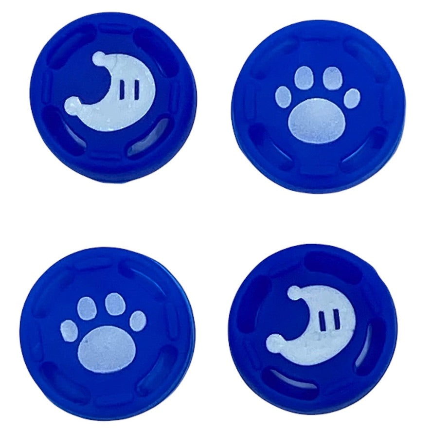 JenDore Blue Moon Paws 4Pcs Silicone Thumb Grip Caps for Nintendo Switch