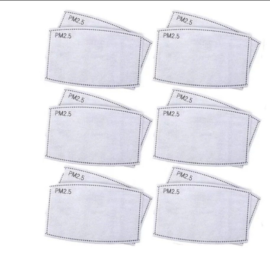 JENDORE Adult 5 Layers Activated Carbon Face Breathing Insert Filters