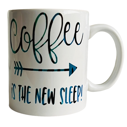 JenDore " OCD Obsessive Coffee Disorder / Coffee is the New Sleep " 12 oz. Coffee Tea Mug