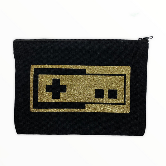 Retro Queen Video Games Canvas Cosmetic Bag 7.8x4.7