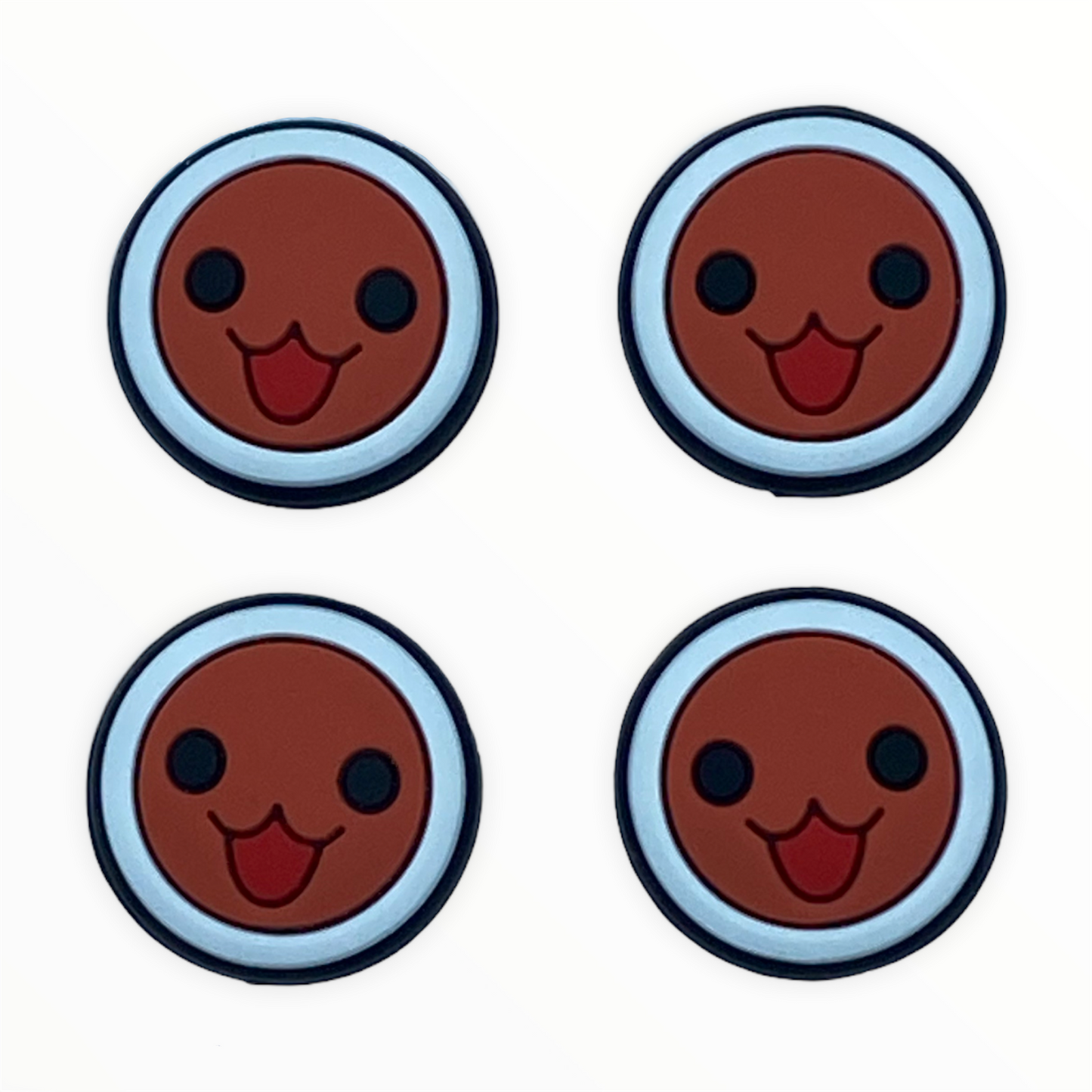 JenDore Happy Face 4Pcs Silicone Thumb Grip Caps for Nintendo Switch / NS Lite