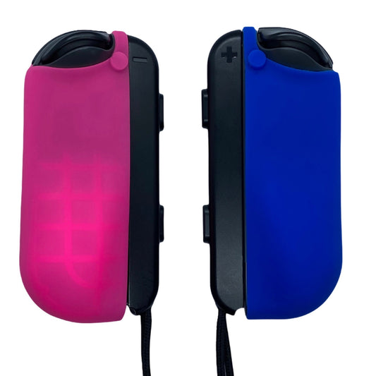 JenDore Fundas protectoras Joy-con de silicona azul y rosa para Nintendo Switch