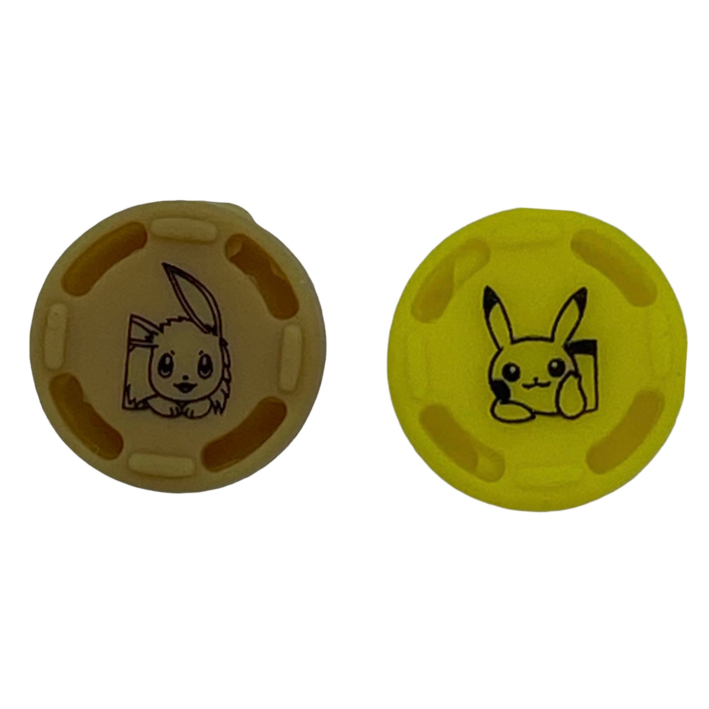 JenDore Tan and Yellow Silicone Protective Shell Controller Covers – Compatible with Nintendo Switch Joy-Con with Anime Cartoon Thumb Grips