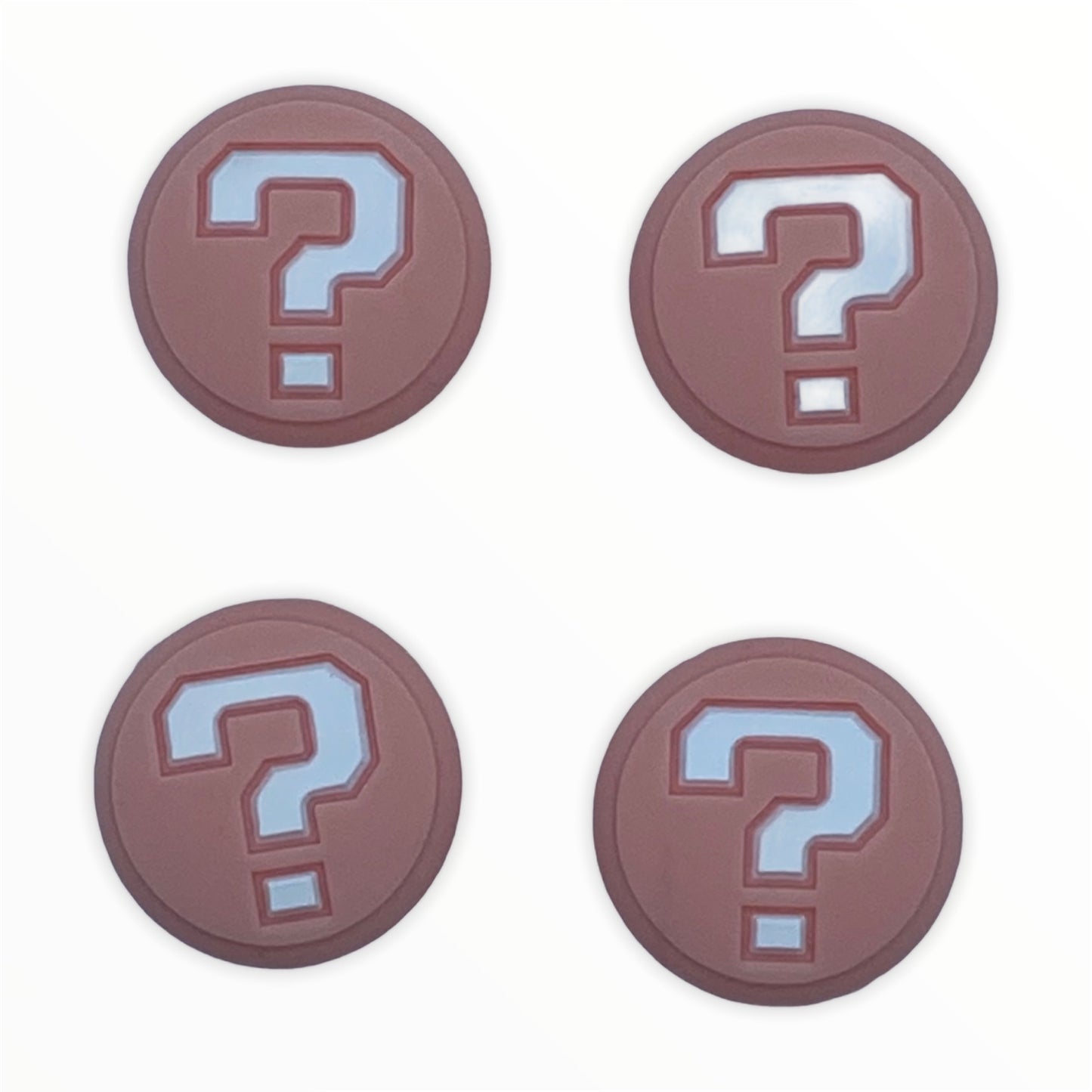 JenDore Pink Question Mark 4Pcs Silicone Thumb Grip Caps for Nintendo Switch