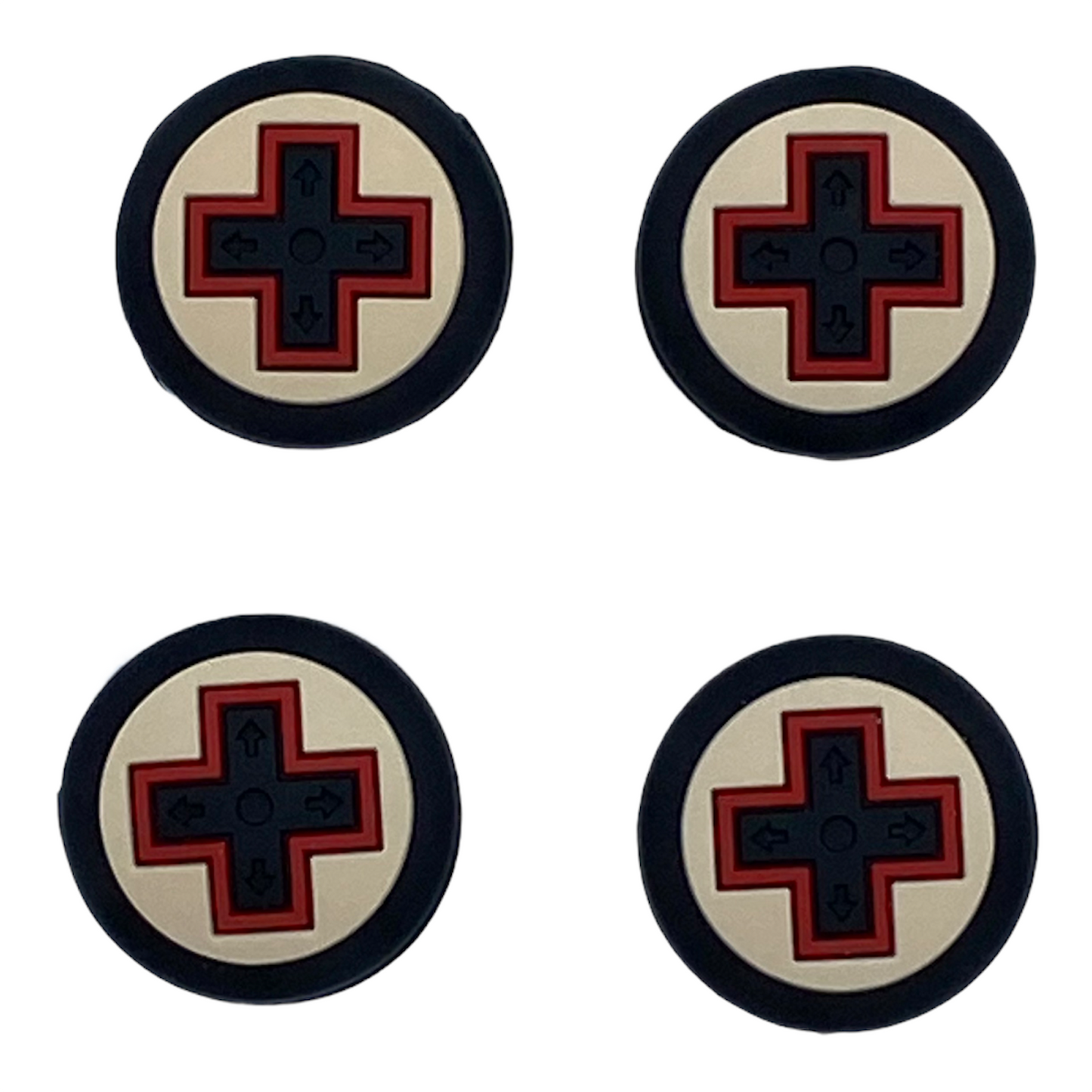 JenDore Retro Controller Plus Buttons 4Pcs Silicone Thumb Grip Caps for Nintendo Switch & NS Lite