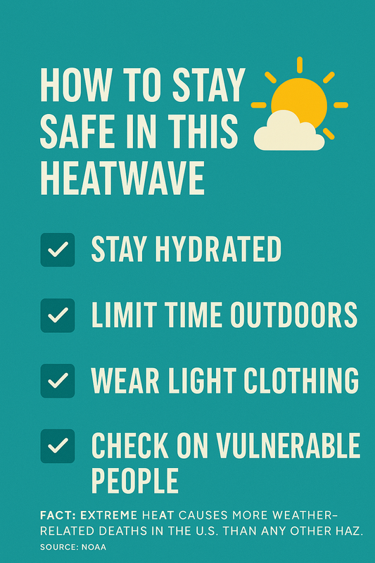 🔥 It’s Giving Surface of the Sun! Heat Wave Safety Tips from JenDore
