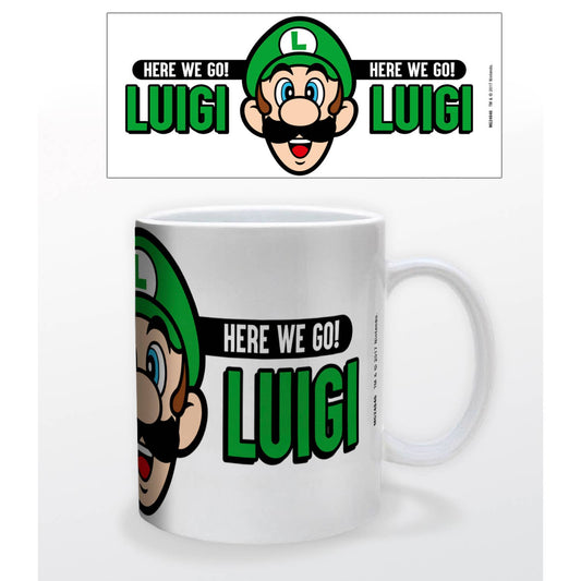 Super Mario "Here We Go Luigi" 11 oz Ceramic Mug with Gift Box