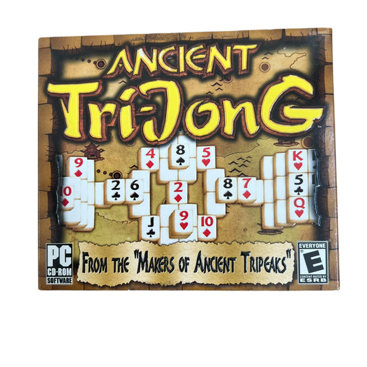 Ancient Tri-Jong  From the "Makers of Ancient Tripeaks" for PC - Pre-Owned