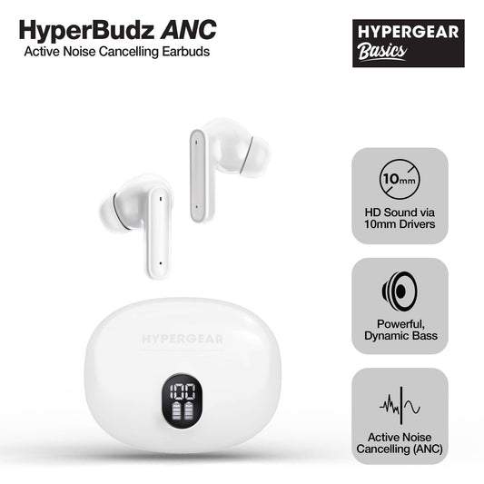 HyperGear HyperBudz ANC True Wireless Earbuds