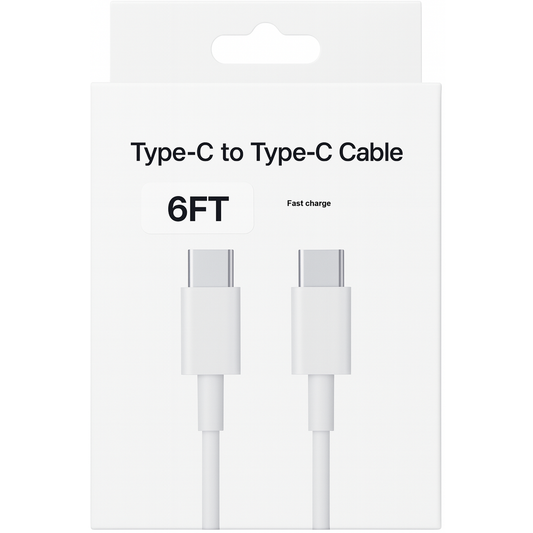 JenDore 6FT USB-C to USB-C High-Speed Charging Cable – MW846