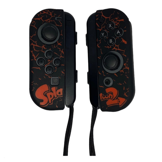 JenDore Fundas protectoras Joy-con de silicona para Nintendo Switch, color negro y rojo