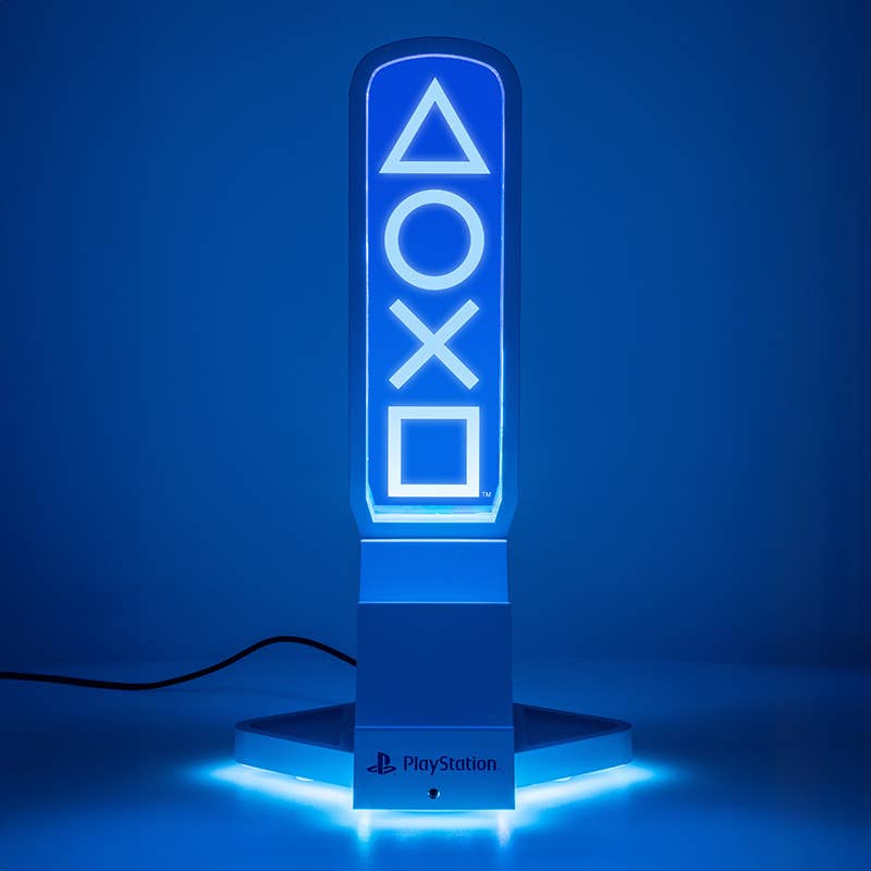 Paladone PlayStation 3-in-1 Desk Headphone Stand With RGB Light