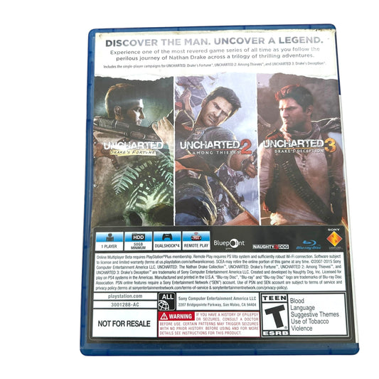 Used Uncharted The Nathan Drake Collection PS4 Playstation Video Game with Case | Preowned at JenDore