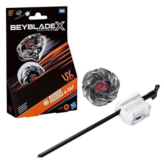Beyblade X Rudder Phoenix 4-70LF UX Starter Pack with Launcher – G2739
