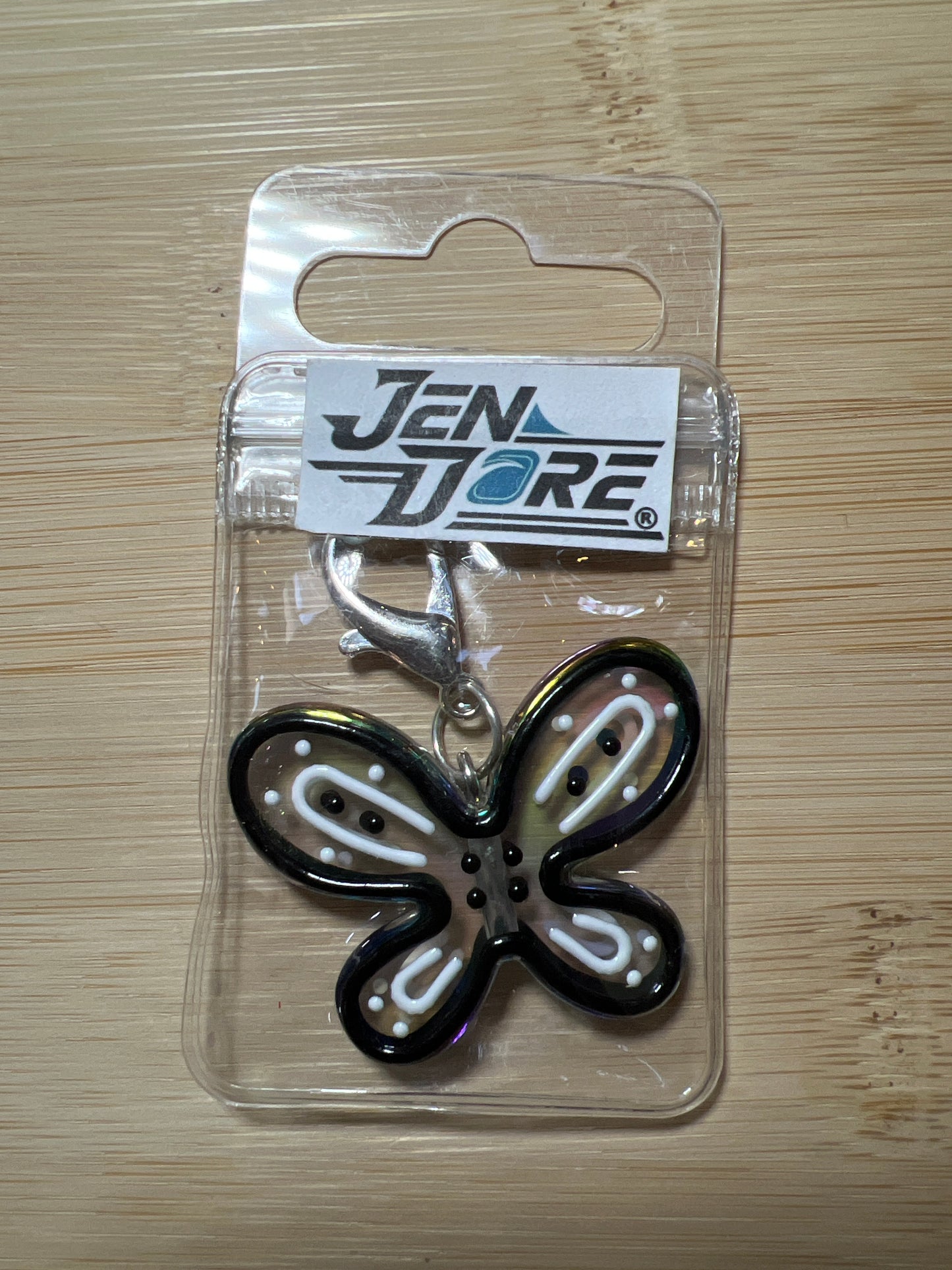 JenDore Handmade Butterfly Bag Charm - Silver