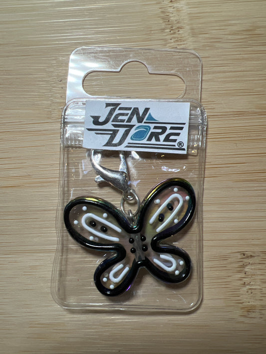 JenDore Handmade Butterfly Bag Charm - Silver