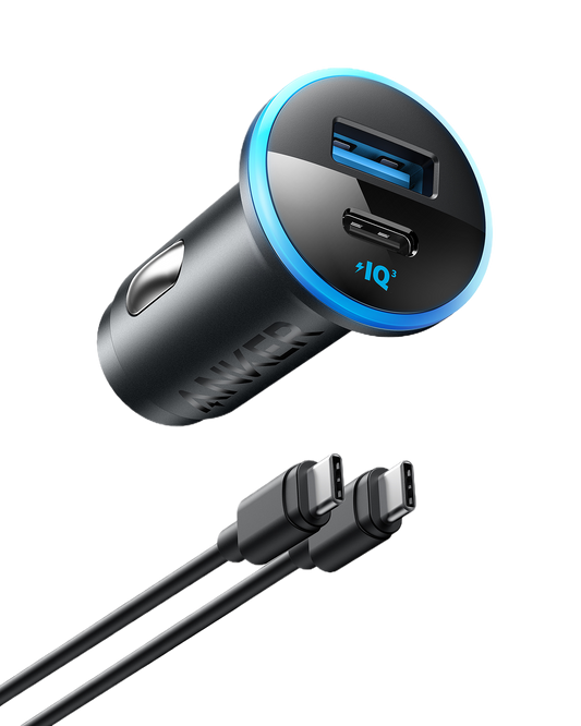 Anker 323 Car Charger 52.5W Fast Charging USB-C & USB-A