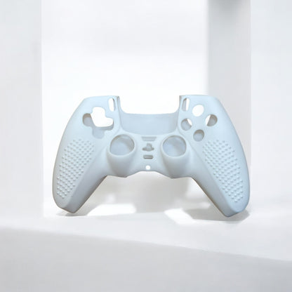 JenDore white Anti-Slip Front Silicone Protective Cover Shell compatible with PS5 Controller