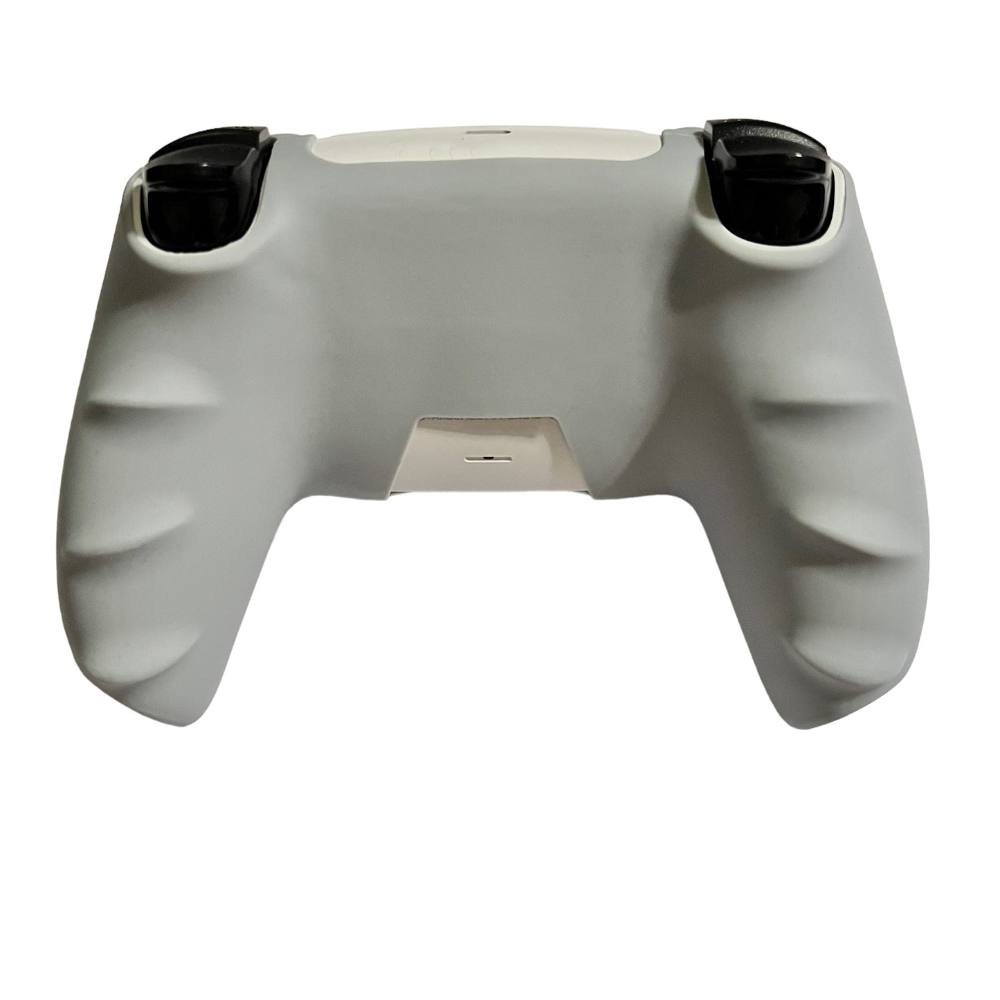 Jendore Coque de protection avant antidérapante en silicone gris compatible avec la manette PS5 