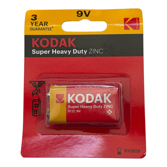 Kodak 9V Super Heavy Duty Zinc Battery
