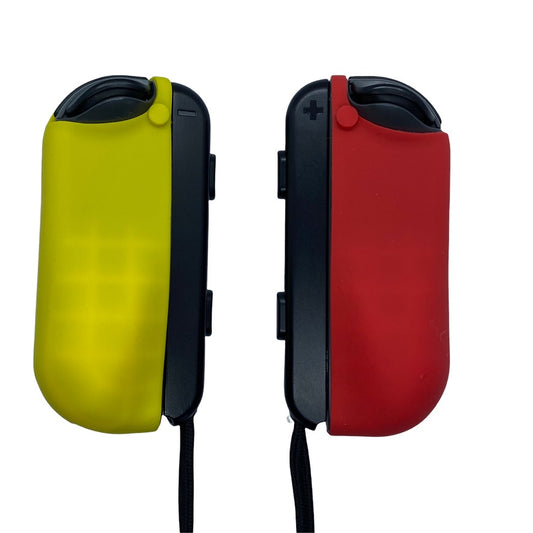 Jendore Coque de protection en silicone rouge et jaune pour Nintendo Switch Joy-con 