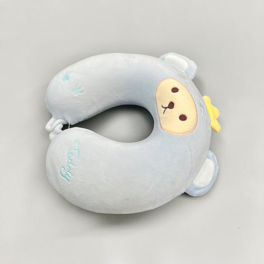 JenDore Plush Teddy Bear Travel Neck Pillow – Blue