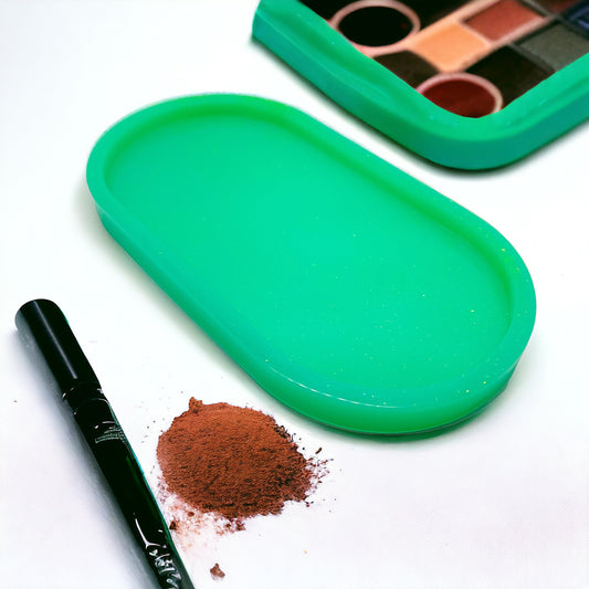 JenDore Handmade Green Glam Vanity Tray: Your Vanity's VIP Accessory!