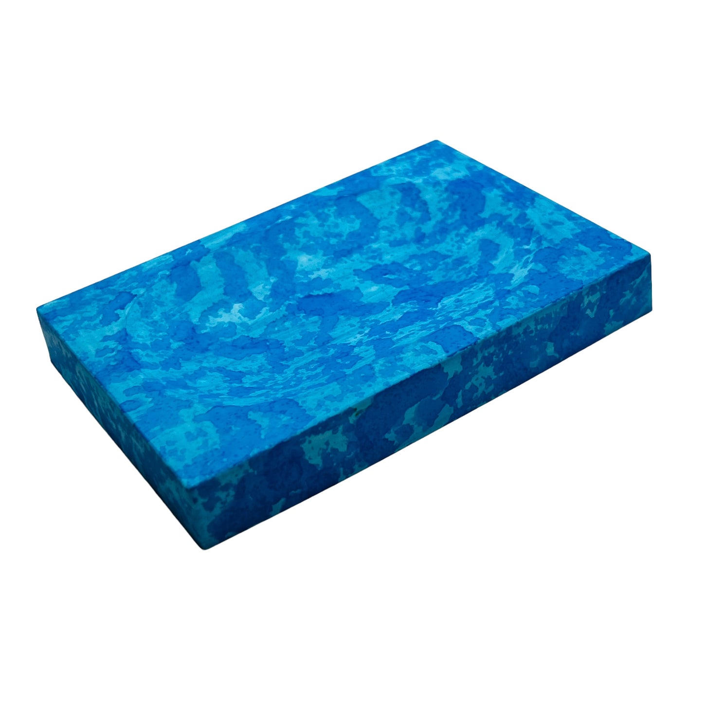 Handmade Ocean Blue Splash Ceramic Soap Dish