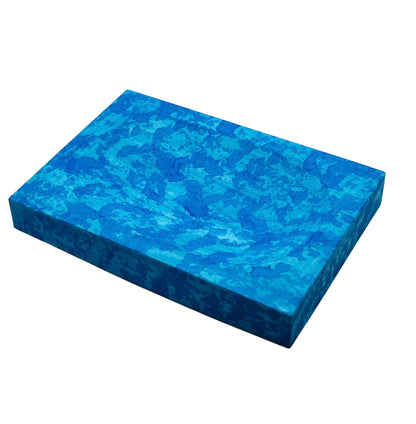 Plat de savon en céramique Ocean Blue Splash fait à la main