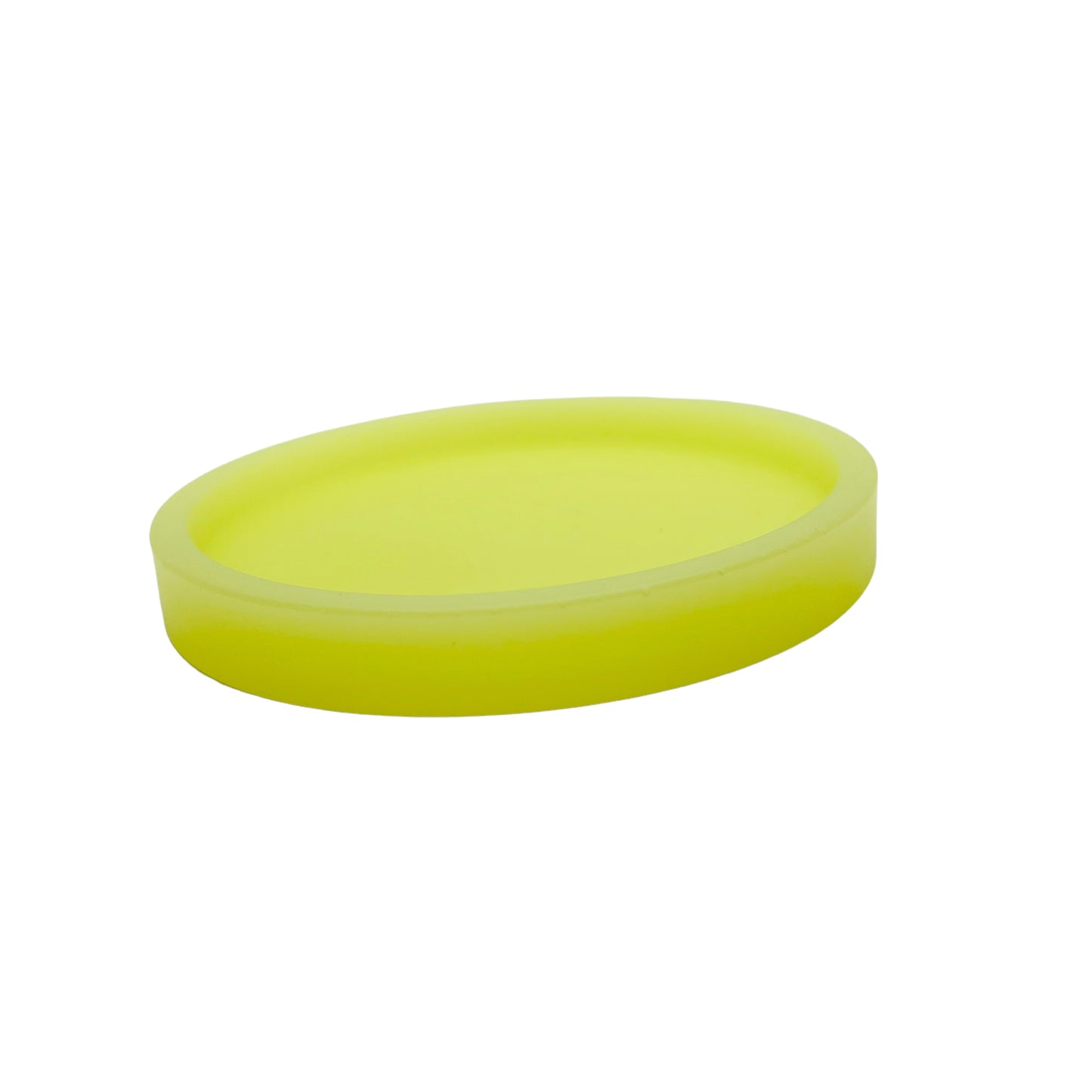 JenDore Handmade Neon Yellow Glow Circular Vanity Tray