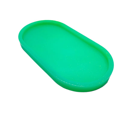 Bandeja de tocador Glam verde hecha a mano de JenDore: ¡el accesorio VIP de tu tocador!