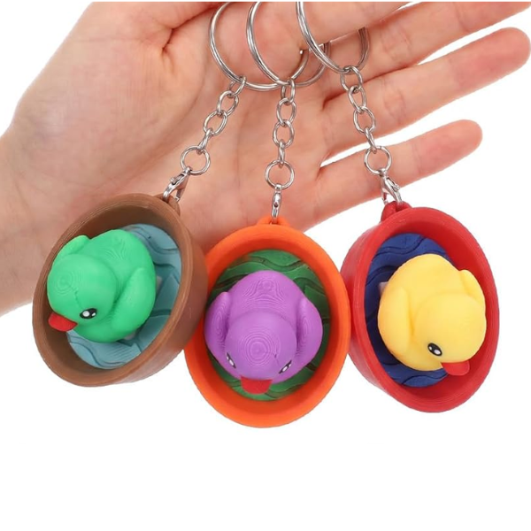 Duck Fidget Clicker Keychains