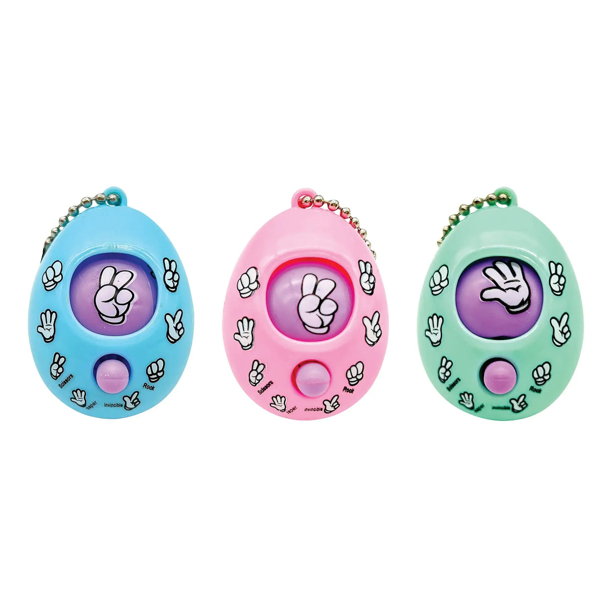 Rock Paper Scissors Fidget Keychain