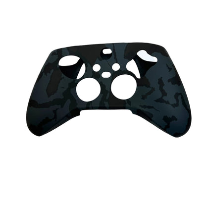 JenDore black camo anti-slip silicone grip cover compatible with Xbox Series X wireless controllers. Improves grip and shields from wear.